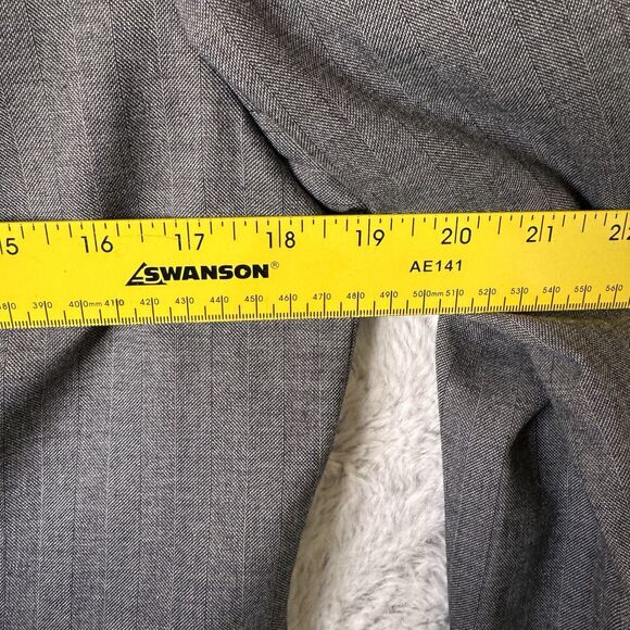 Antonio Melani Blazer Jacket 8 Lined Gray Double Breasted Career Business - Picture 8 of 11